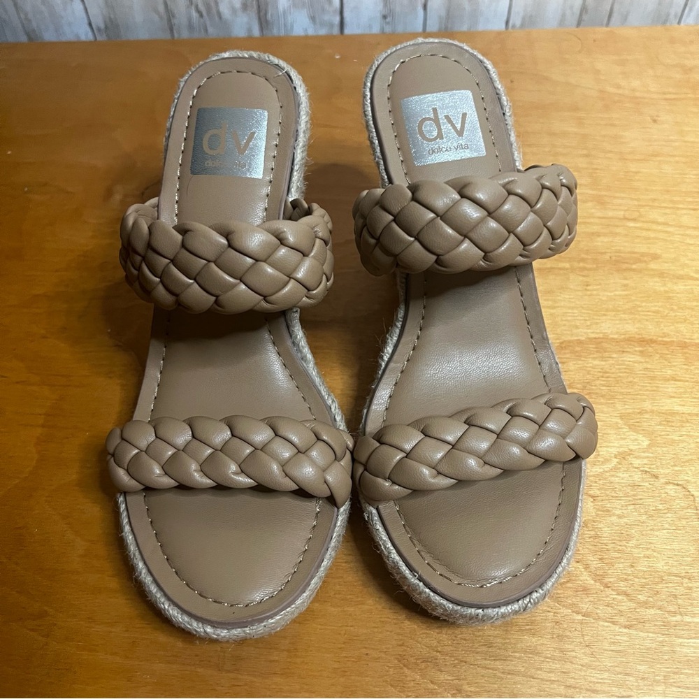 DV by Dolce Vita Women's Neutral Braided Sandals Size 7‎ 👠